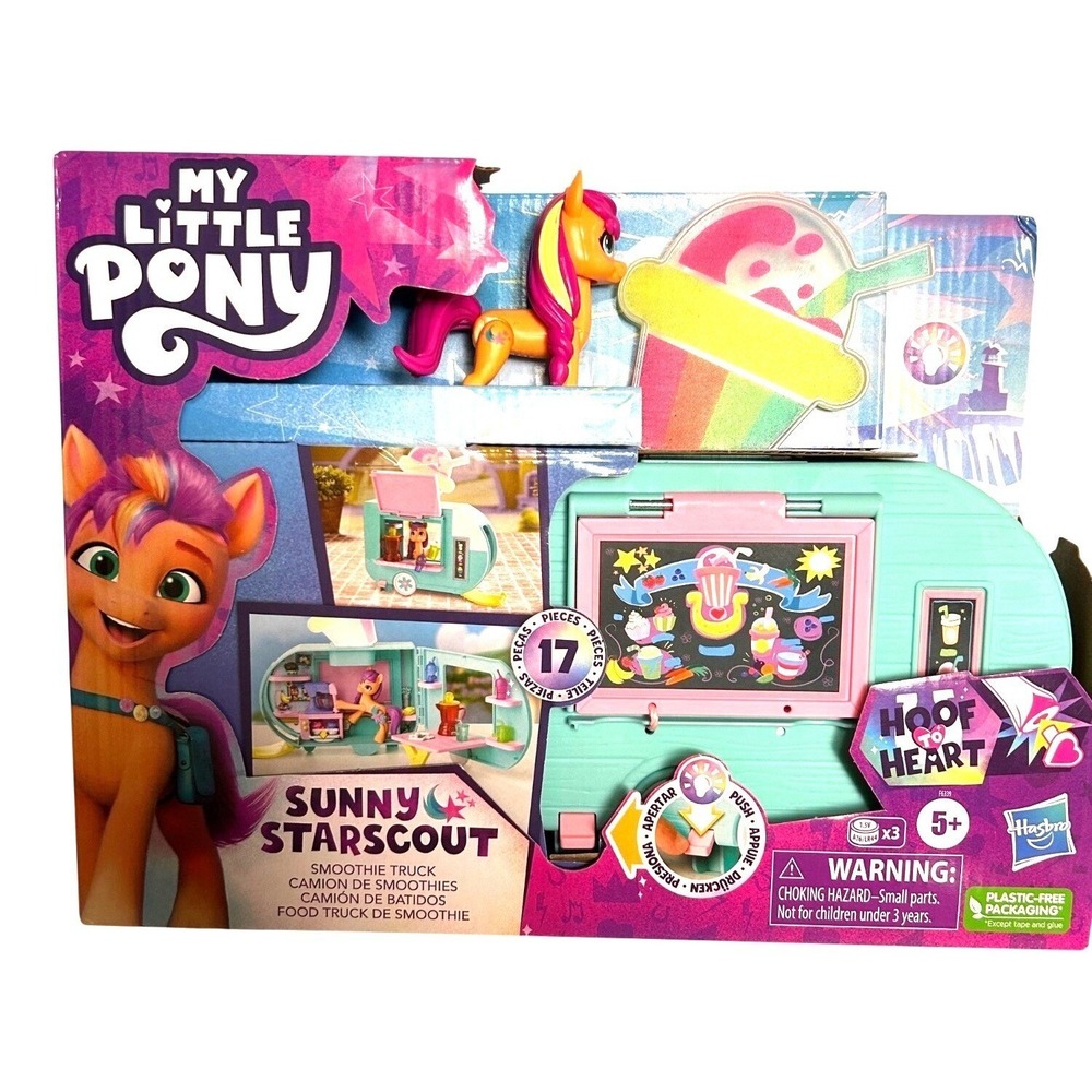 My Little Pony Sunny Starscout Smoothie Truck Playset For Kids 5+ Accessories